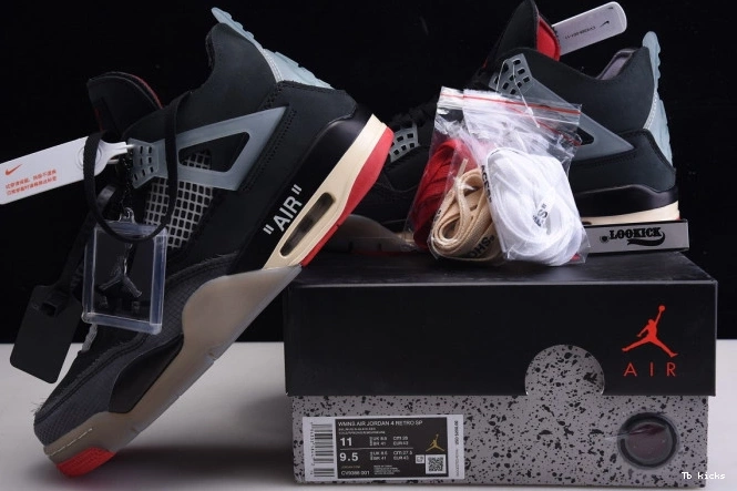 Rep TBK 4 x White Jordan Air Off CV9388-001 Bred Retro 0728